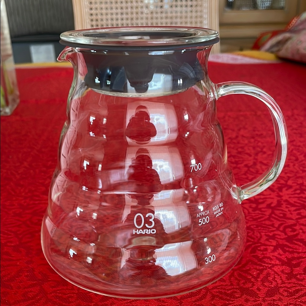 HARIO V60  Clear Glass Coffee Range Server 800 ml